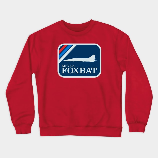 Mig-25 Foxbat Patch Crewneck Sweatshirt by TCP